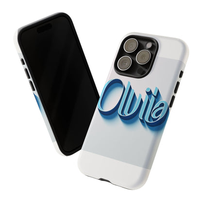 Vibrant 3D Typography Phone Case in Blue for Stylish Protection – Unique Accessory for Self-Expression Compatible with iPhone 13, 14, 15 & 16 – All Models Including Pro, Pro Max & Plus