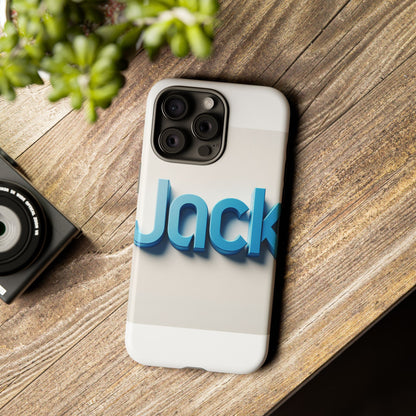 Vibrant Blue 3D Text Phone Case for Stylish Protection, Unique Retro Design for Men and Women, Compatible with iPhone 13, 14, 15 & 16 – all models including Pro, Pro Max & Plus