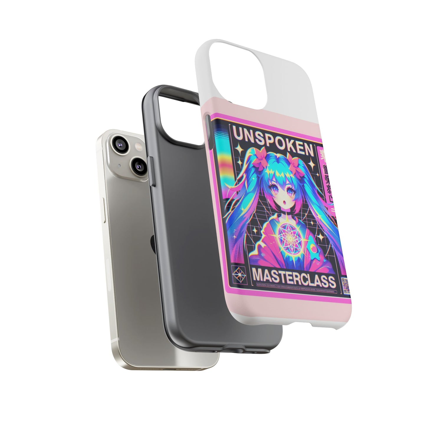 unspoken riz masterclass protective phone case, 3d wrap design, durable shock absorption, uv protected, ideal gift for anime and comic fans, glossy or matte finish