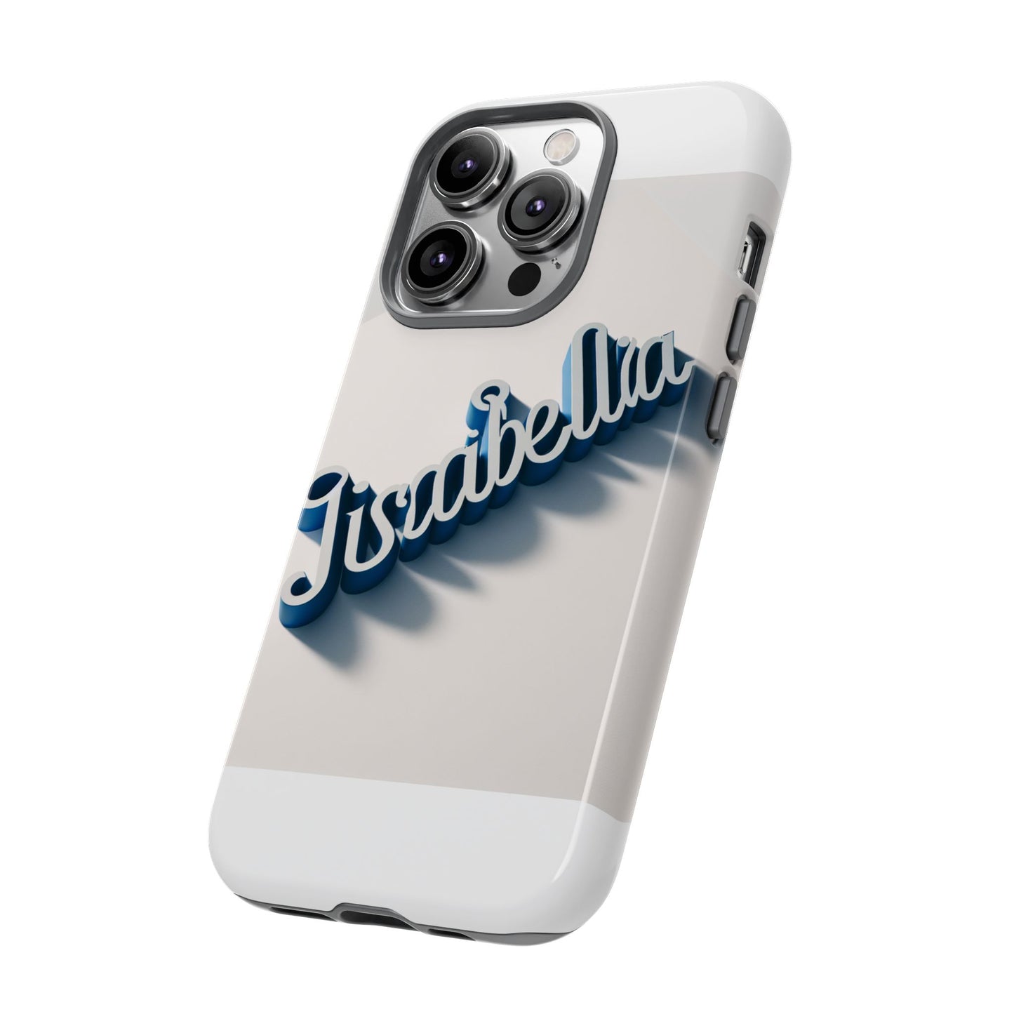 vibrant 3d alphabet design protective phone case in blue for unique style and self-expression compatible with iphone 13, 14, 15 & 16 – all models including pro, pro max & plus