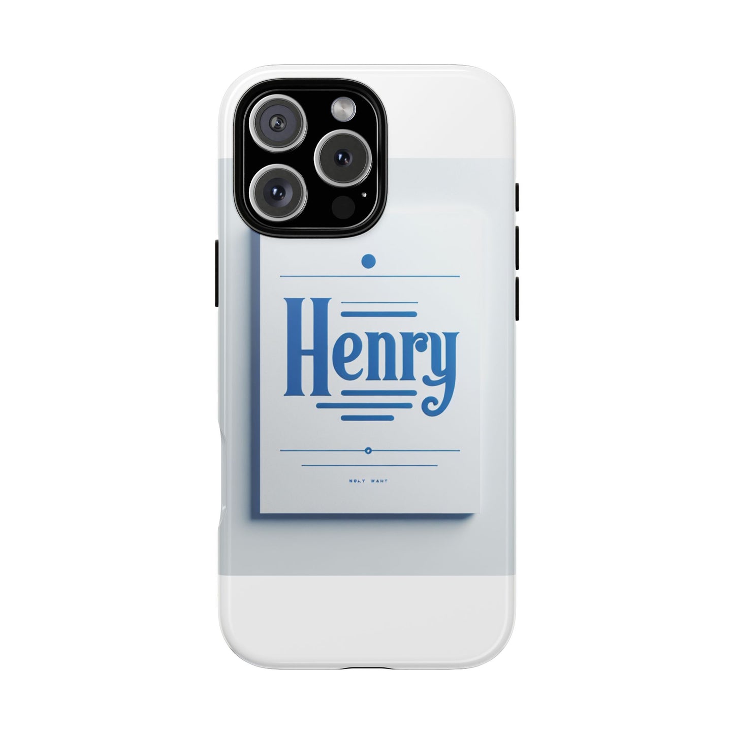 stylish blue typographic phone case for men and women, durable protection, unique design, compatible with iphone 13, 14, 15 & 16 – all models including pro, pro max & plus