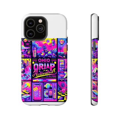 Ohio Drip Activated Protective Phone Case with 3D Wrap Design, UV Protection, Durable TPU Silicone Liner, Ideal Gift for Tech Enthusiasts and Anime Lovers