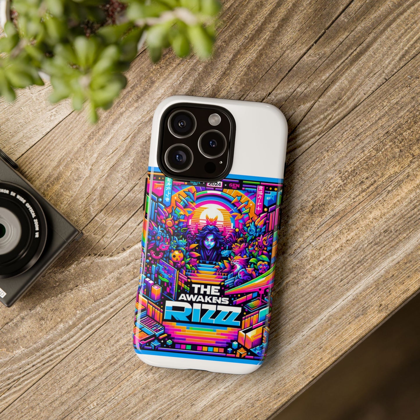the rizz awakens 3d wrap protective phone case for anime and comic lovers