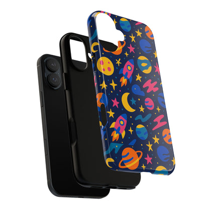Vibrant 3D Space Theme Protective Phone Case for Trendsetters and Creatives Stylish Protection Compatible with iPhone 13, 14, 15 & 16 – all models including Pro, Pro Max & Plus