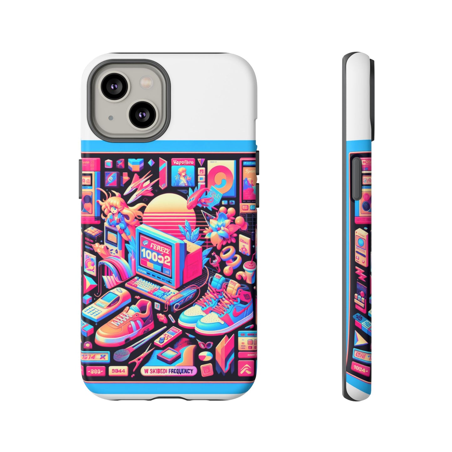 w skibidi frequency 3d wrap protective phone case for anime lovers, durable tpu silicone, shock absorbing, uv protected, glossy or matte finish, unique gift idea
