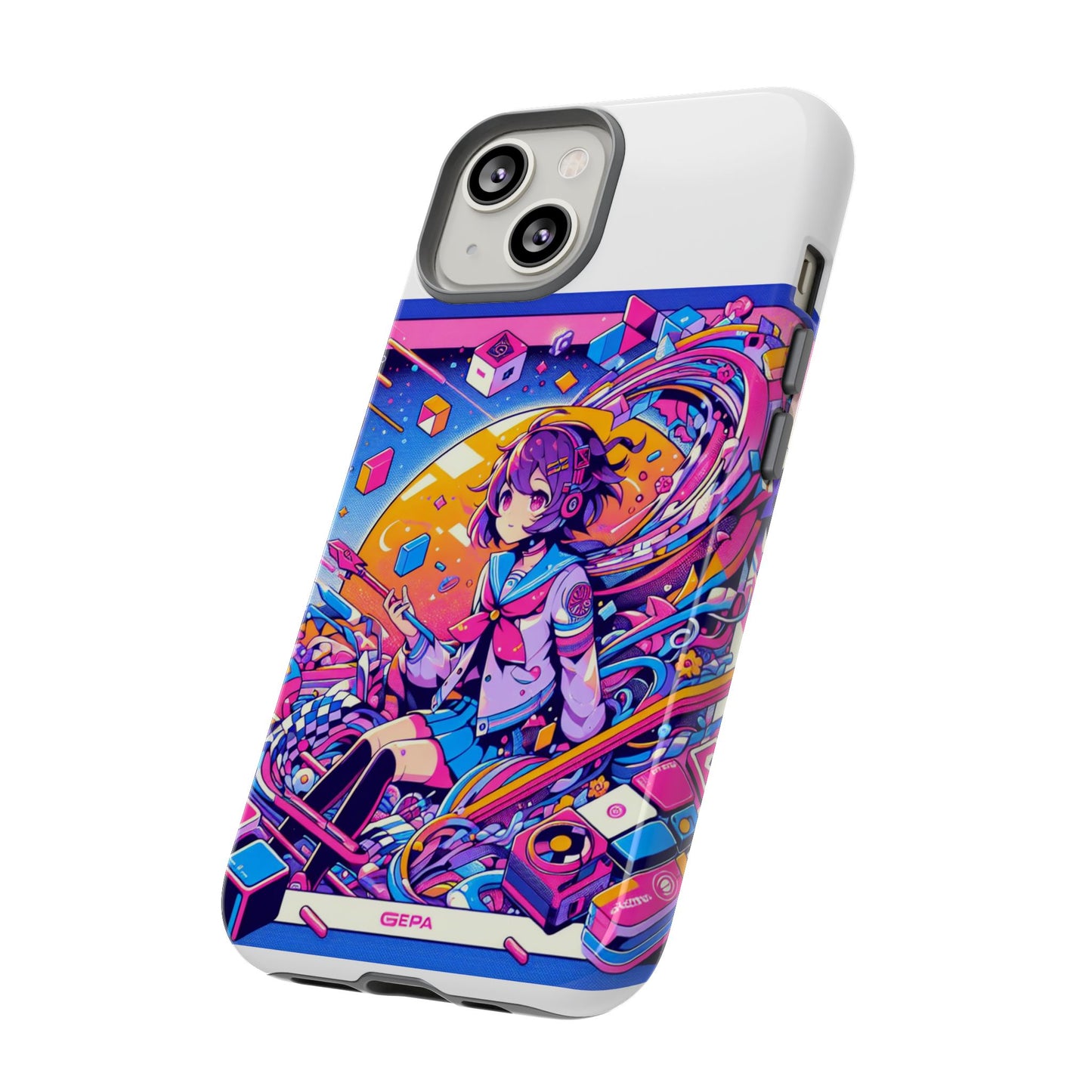 skibidi system update 3d wrap protective phone case for anime and comic fans, durable shock absorption, uv protected, glossy or matte finish