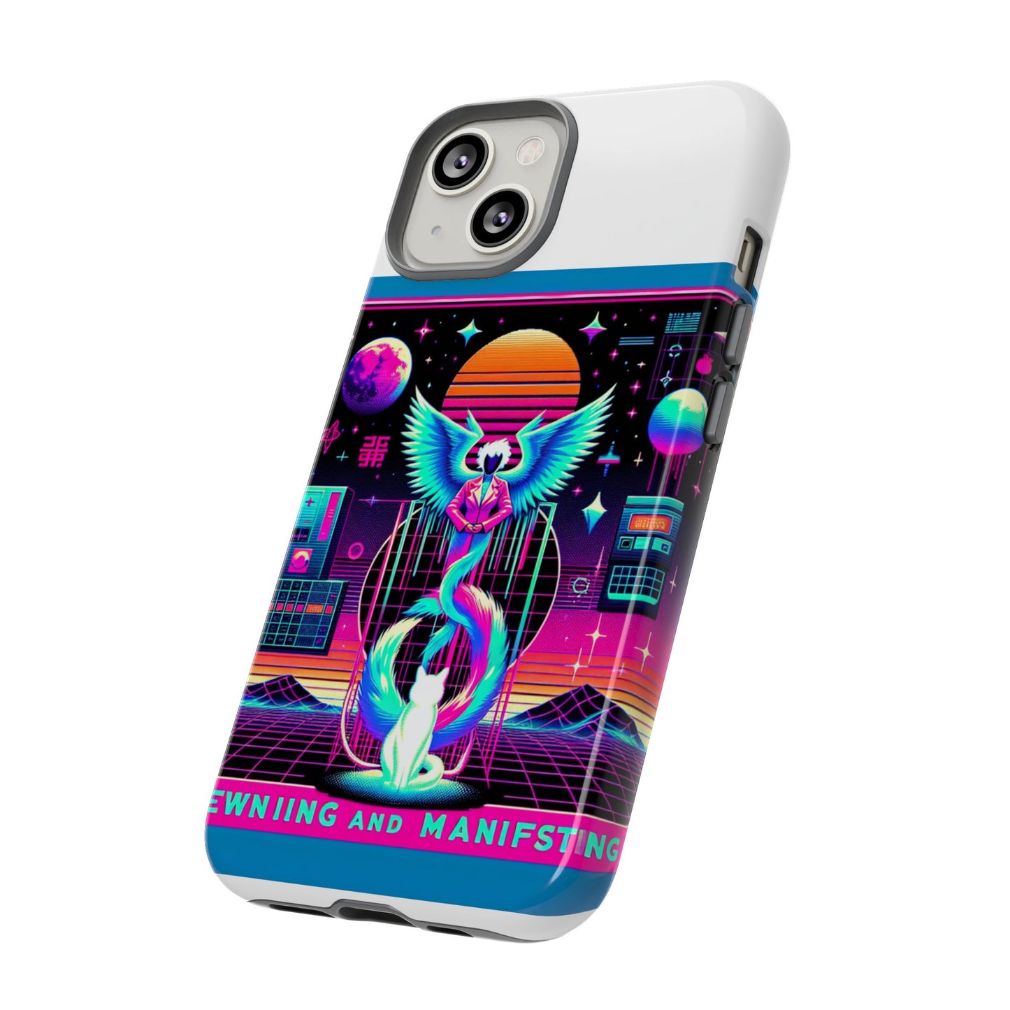mewing and manifesting vibrant 3d protective phone case