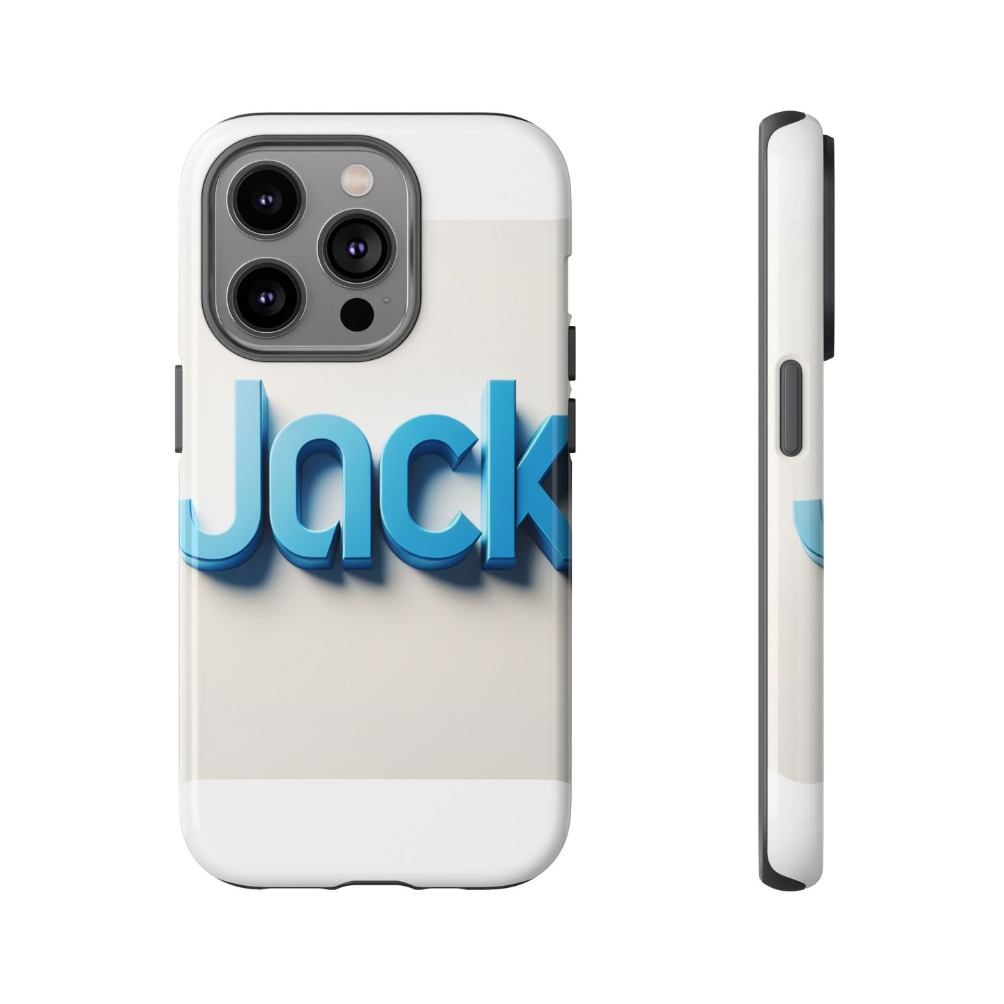 vibrant blue 3d text phone case for stylish protection, unique retro design for men and women, compatible with iphone 13, 14, 15 & 16 – all models including pro, pro max & plus