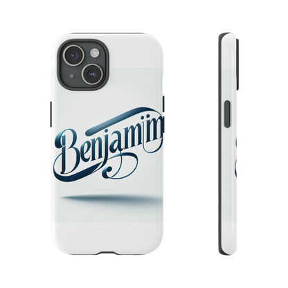 Vibrant 3D Typography Protective Phone Case in Blue – Stylish Protection for Smartphones Compatible with iPhone 13, 14, 15 & 16 – All Models Including Pro, Pro Max & Plus