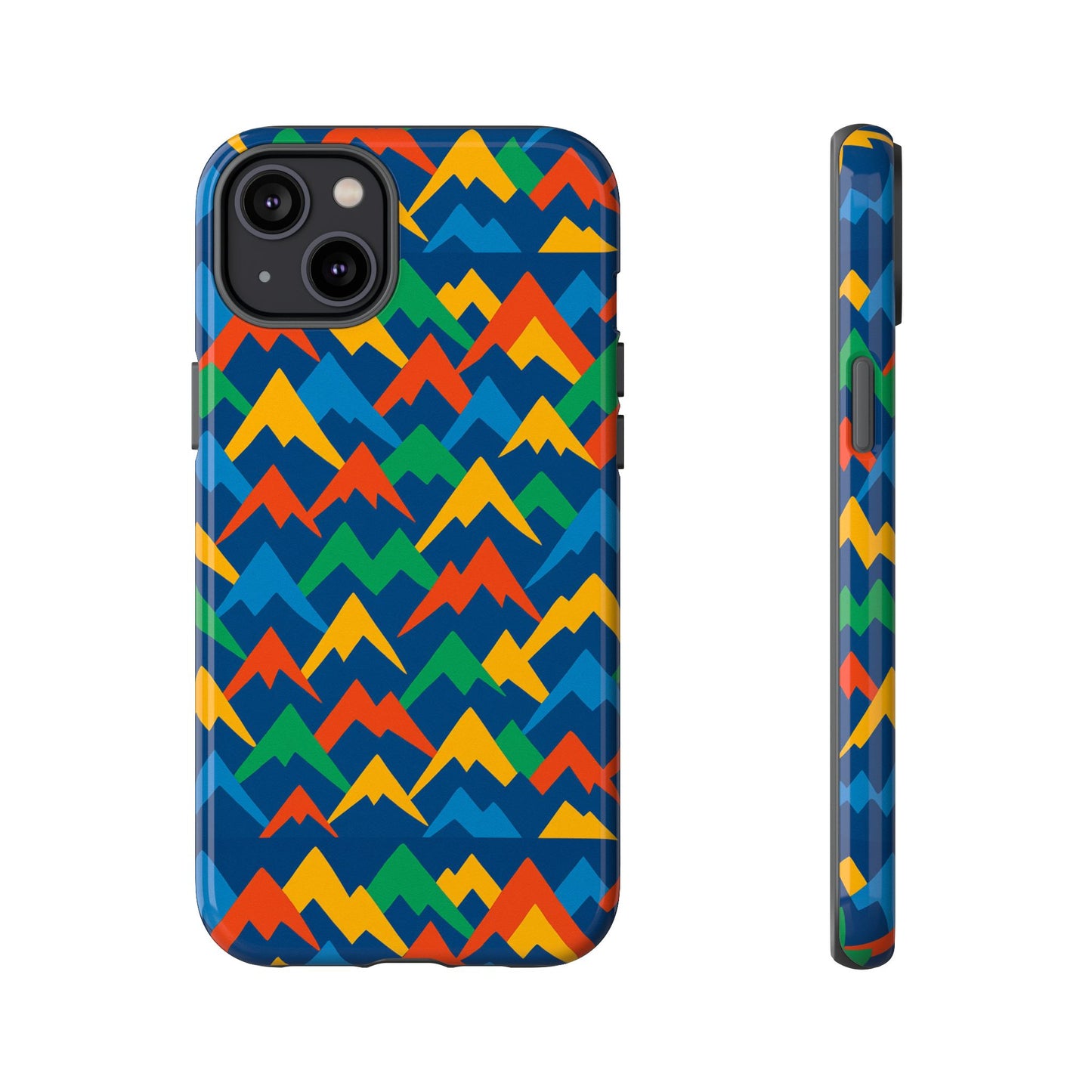vibrant 3d mountain design phone case for stylish protection – unique accessory compatible with iphone 13, 14, 15 & 16 – all models including pro, pro max & plus