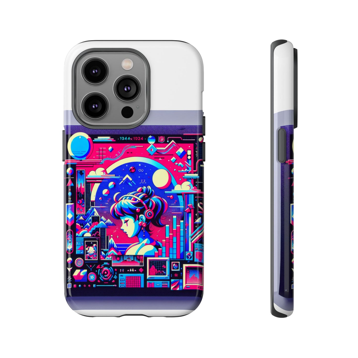 mid-detector maxed protective phone case with 3d wrap design, durable silicone liner, uv protection for smartphone, ideal gift for anime and comic fans