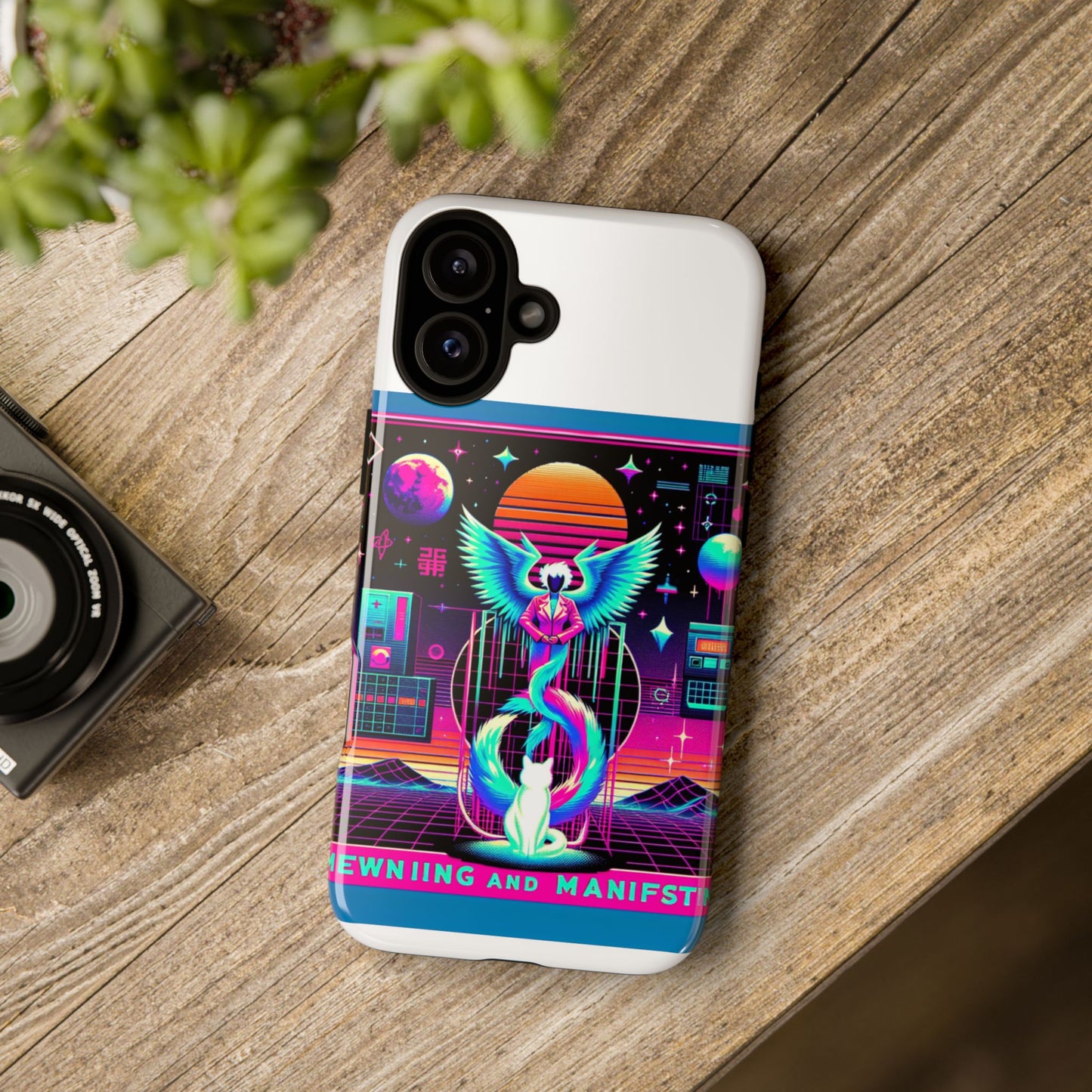 mewing and manifesting vibrant 3d protective phone case