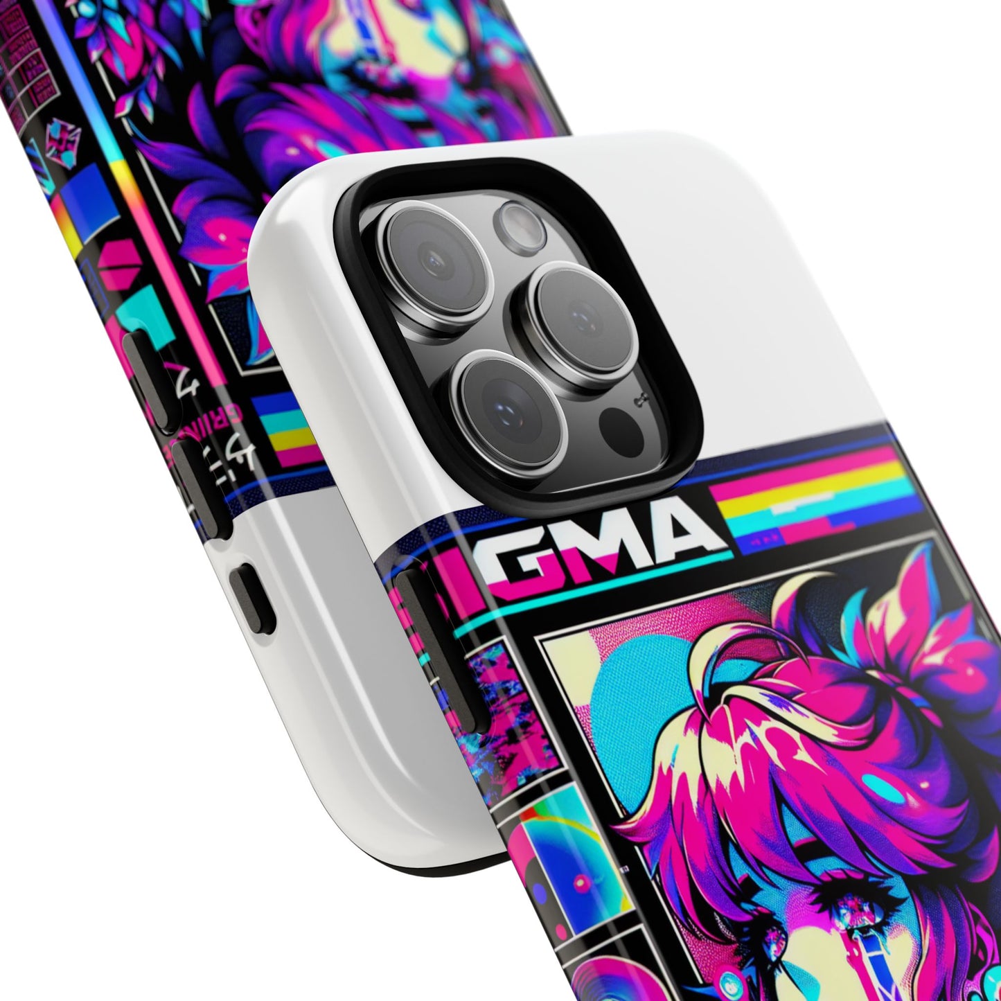 sigma grindset 3d wrap protective phone case for anime lovers, durable shock absorption, uv protected, stylish accessory for unique self-expression