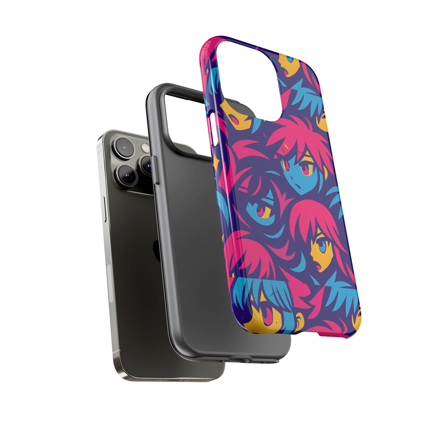 vibrant 3d anime phone case with retro design for stylish protection – unique accessory for self-expression compatible with iphone 13, 14, 15 & 16 – all models including pro, pro max & plus