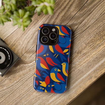 Vibrant 3D Wrap Protective Phone Case with Colourful Bird Design Stylish Accessory for Men and Women Compatible with iPhone 13, 14, 15 & 16 – all models including Pro, Pro Max & Plus