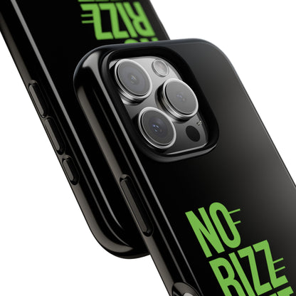 Tough Phone Case - No Rizz Left Behind, Durable Protection, Shock Absorbent, Stylish Design, Perfect Gift for Adults, Supports Wireless Charging, UV Protected, Lightweight Accessory