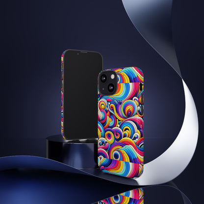 Pattern Image 5 Vibrant Shockproof Phone Case for Anime and Comic Fans - Colourful Abstract Art Style, Durable Protective Cover Compatible with iPhone 13, 14, 15 & 16 – all models including Pro, Pro Max & Plus