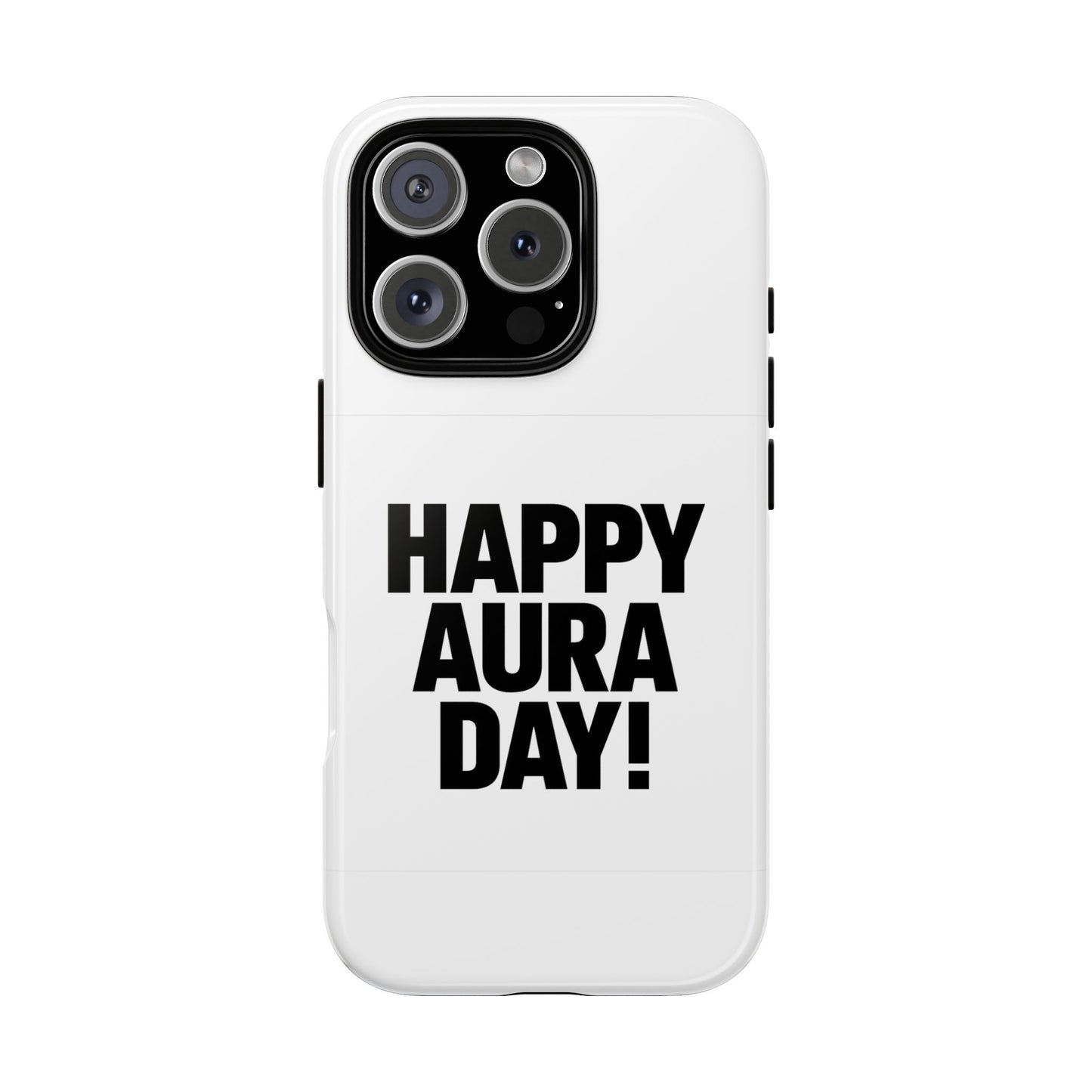 happy aura day phone case - tough, durable protection