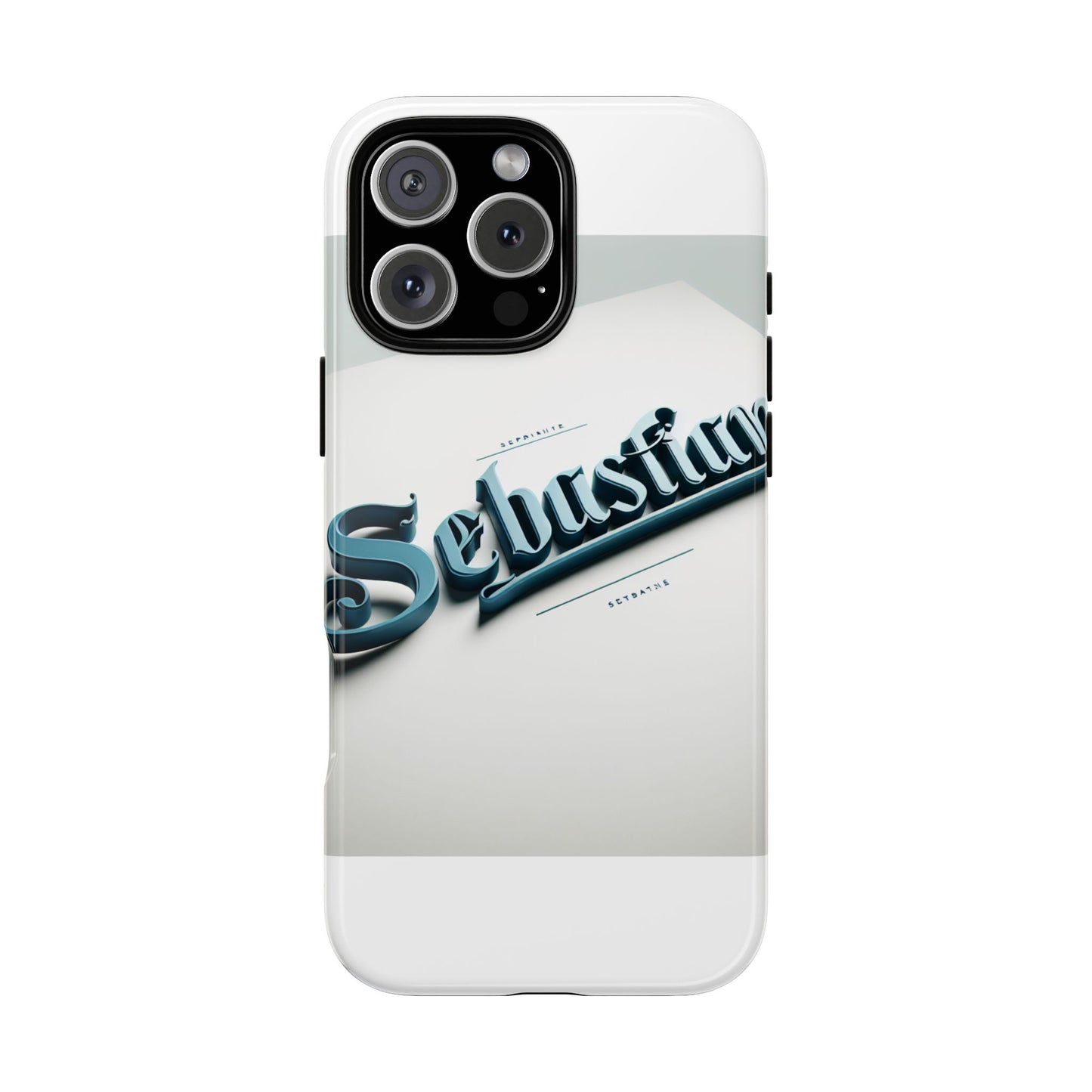 vibrant 3d wrap protective phone case in retro blue typography stylish accessory for self-expression compatible with iphone 13, 14, 15 & 16 – all models including pro, pro max & plus