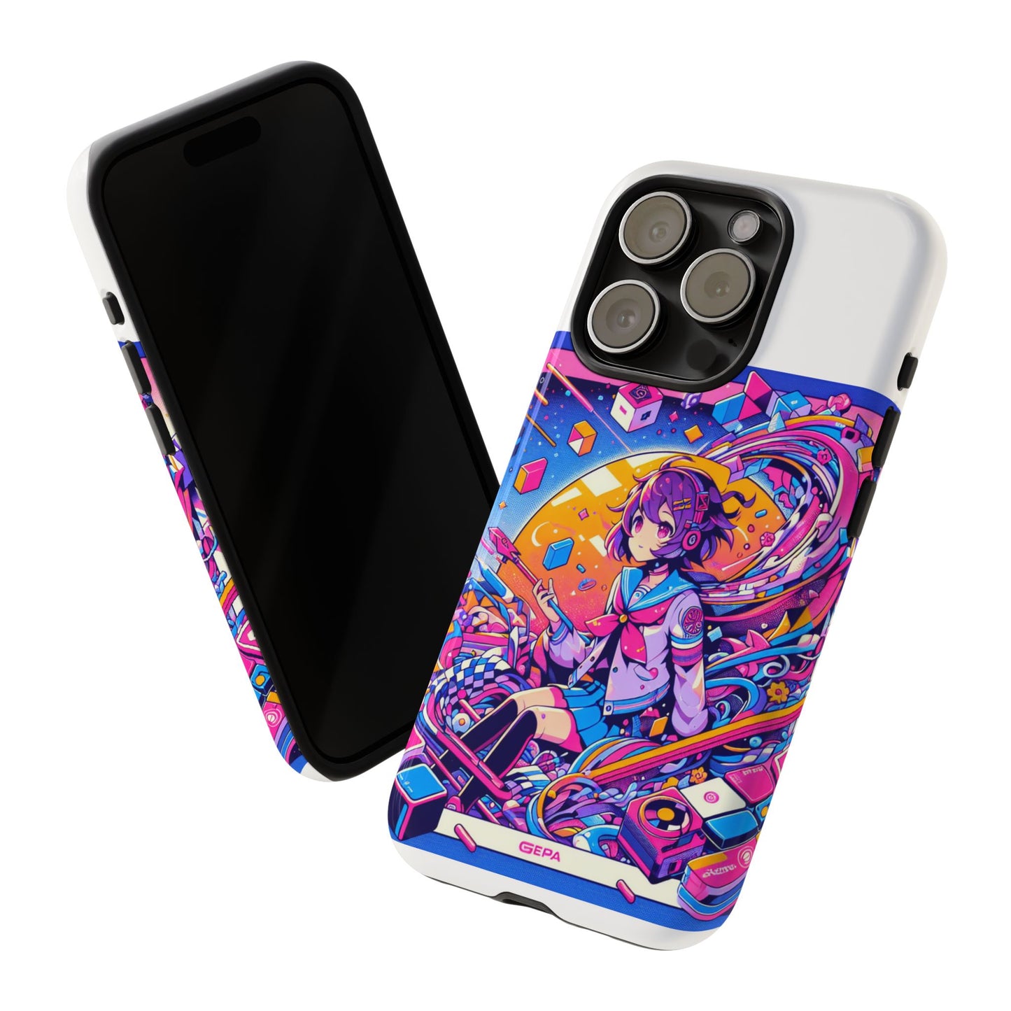 skibidi system update 3d wrap protective phone case for anime and comic fans, durable shock absorption, uv protected, glossy or matte finish