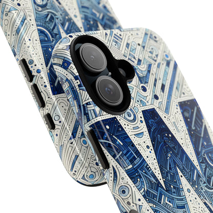 Blue Alphabet W Phone Case for Smartphones - Vibrant 3D Wrap Design with Shock Absorption and UV Protection, Suitable for Fans of Anime, Comics, and Unique Accessories