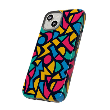 Vibrant Retro Aesthetic Phone Case – Stylish Protection in Multicolour Design – Compatible with iPhone 13, 14, 15 & 16 – All Models Including Pro, Pro Max & Plus