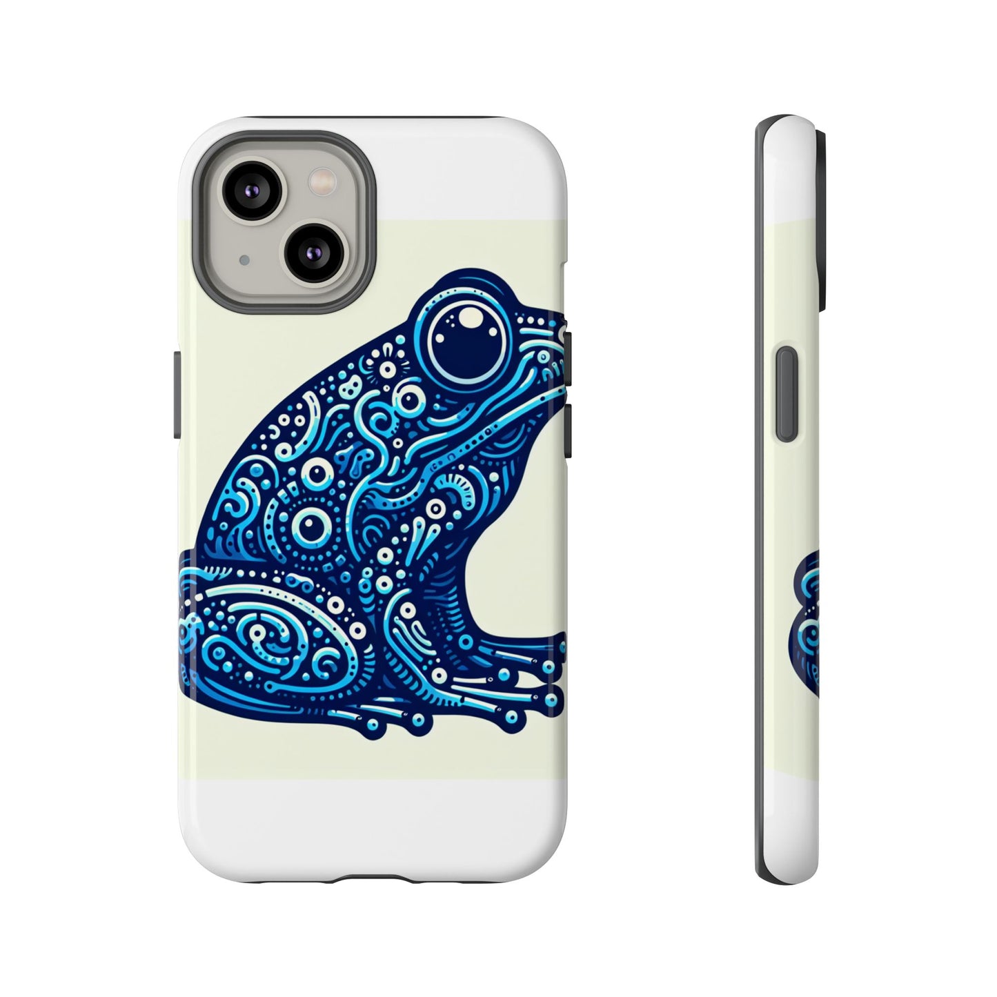 vibrant 3d blue frog design protective phone case for trendsetters – stylish protection compatible with iphone 13, 14, 15 & 16 – all models including pro, pro max & plus