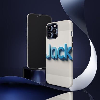Name Jack Blue Anime Comic Style 3D Wrap Protective Phone Case for Men Women Shock Absorption Durable TPU Cover