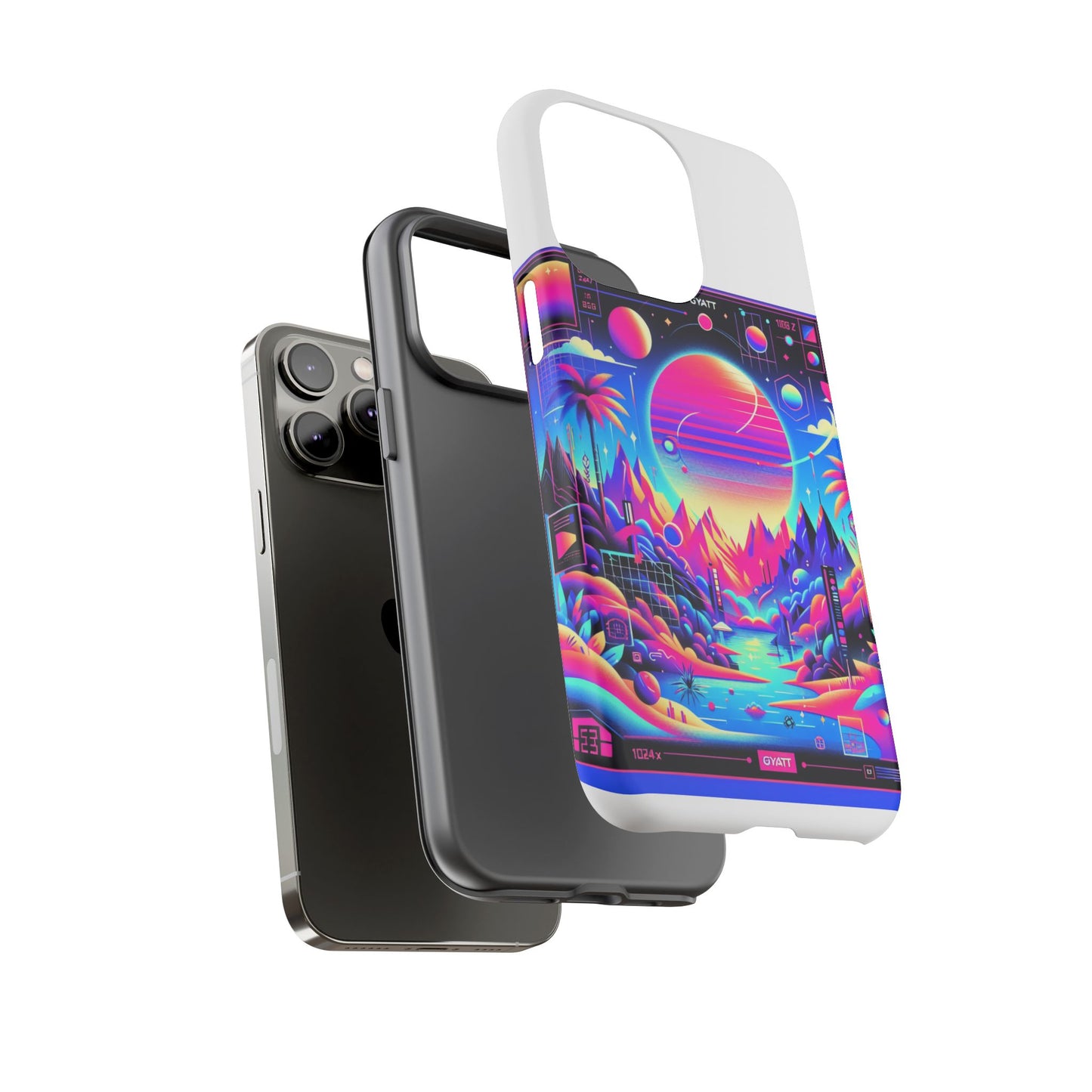 gyatt alert 3d wrap protective phone case for anime lovers