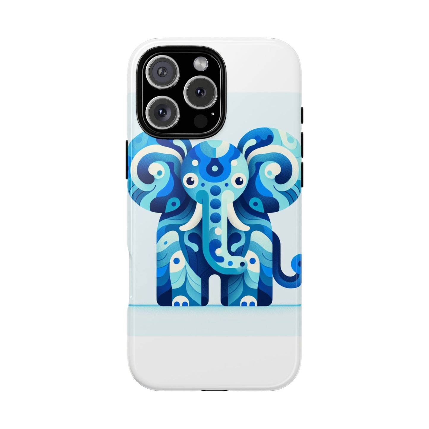 vibrant 3d protective phone case with artistic elephant design for unique expression compatible with iphone 13, 14, 15 & 16 – all models including pro, pro max & plus
