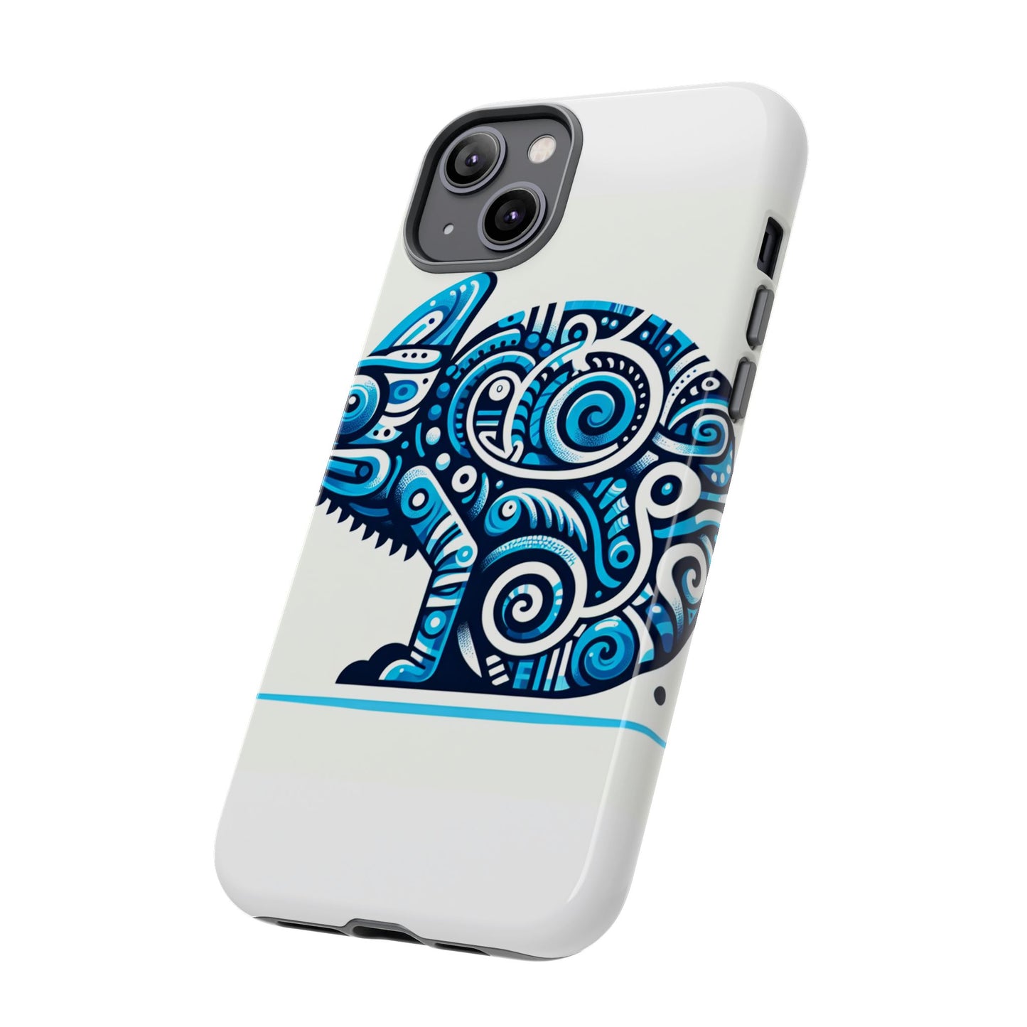 vibrant 3d chameleon design protective phone case for creative individuals stylish protection compatible with iphone 13, 14, 15 & 16 – all models including pro, pro max & plus