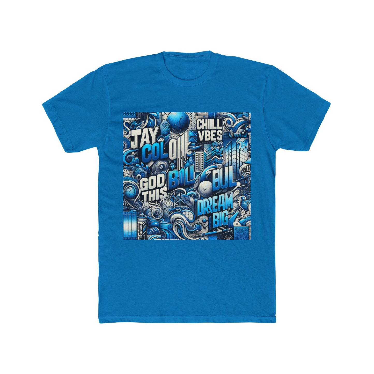 stylish & comfortable unisex t-shirt for men & women - aesthetic blue graphic tee