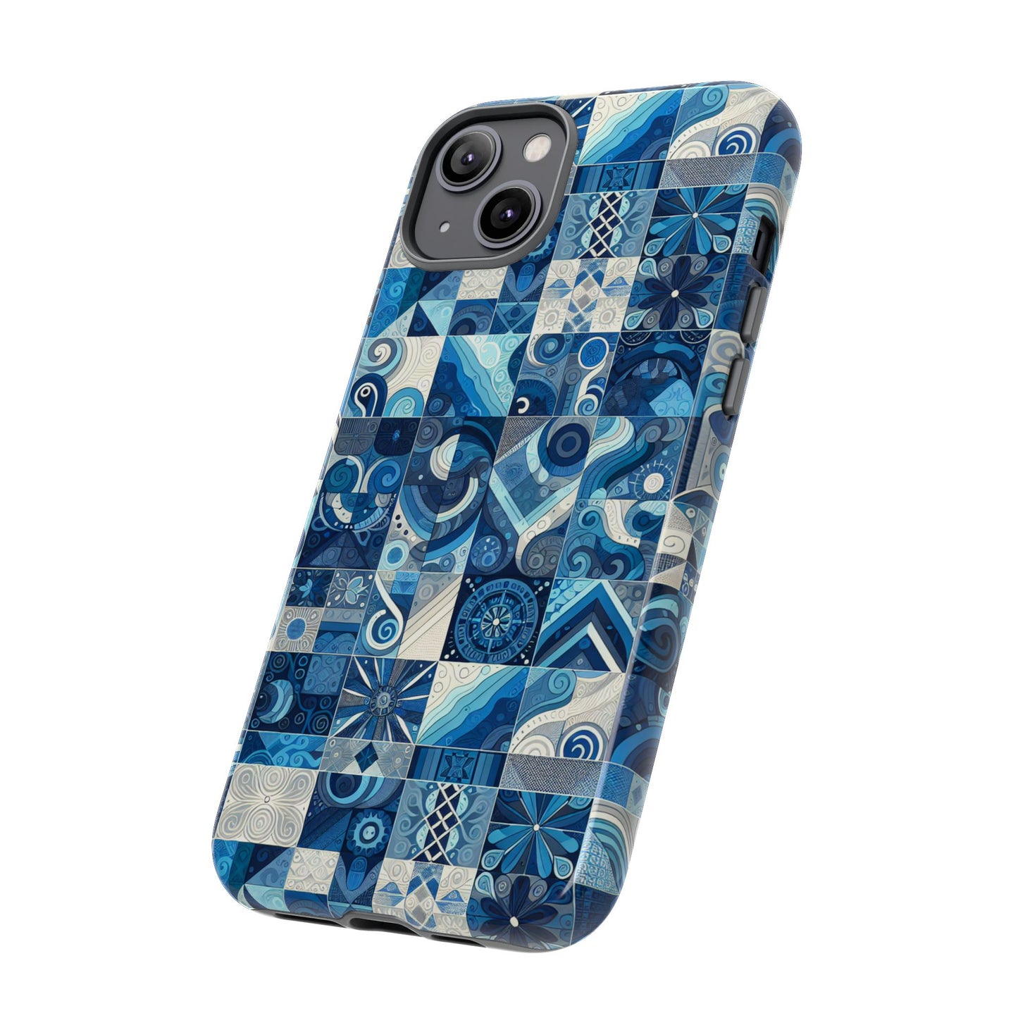 pattern image 8 vibrant 3d phone case for anime and comic fans with geometric art finish compatible with iphone 13, 14, 15 & 16 – all models including pro, pro max & plus