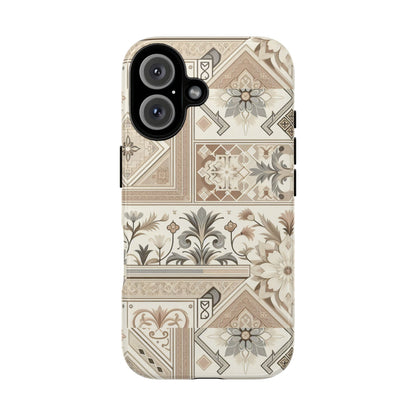 Pattern Image 5 Vibrant 3D Phone Case for Anime and Comic Fans with Ornate Tile Design, Stylish Protective Cover, Suitable for All iPhone Models Including Pro Max