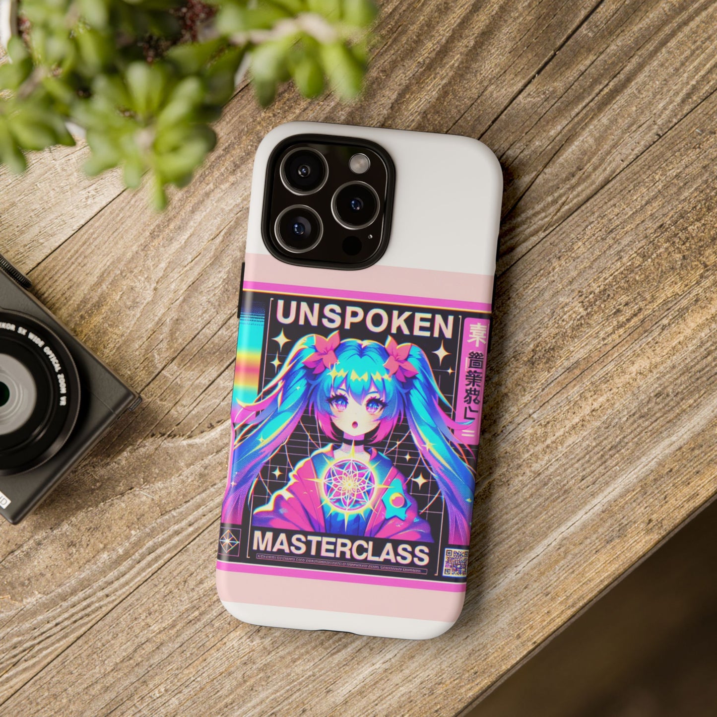 unspoken riz masterclass protective phone case, 3d wrap design, durable shock absorption, uv protected, ideal gift for anime and comic fans, glossy or matte finish