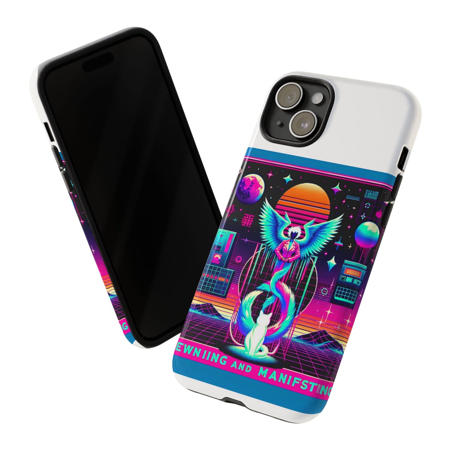 mewing and manifesting vibrant 3d protective phone case