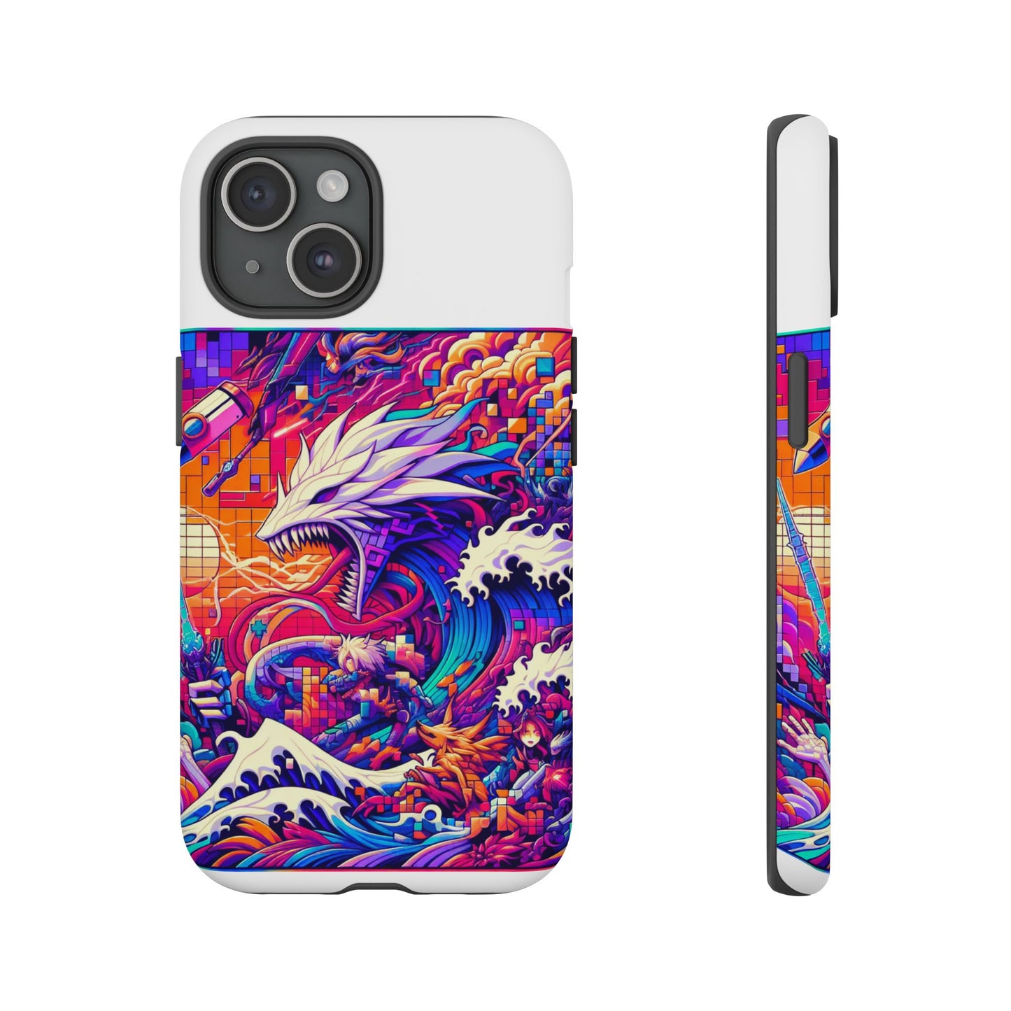 whopper whopper sigma stopper protective phone case 3d wrap, durable shock absorption, uv protection, stylish anime design for men and women