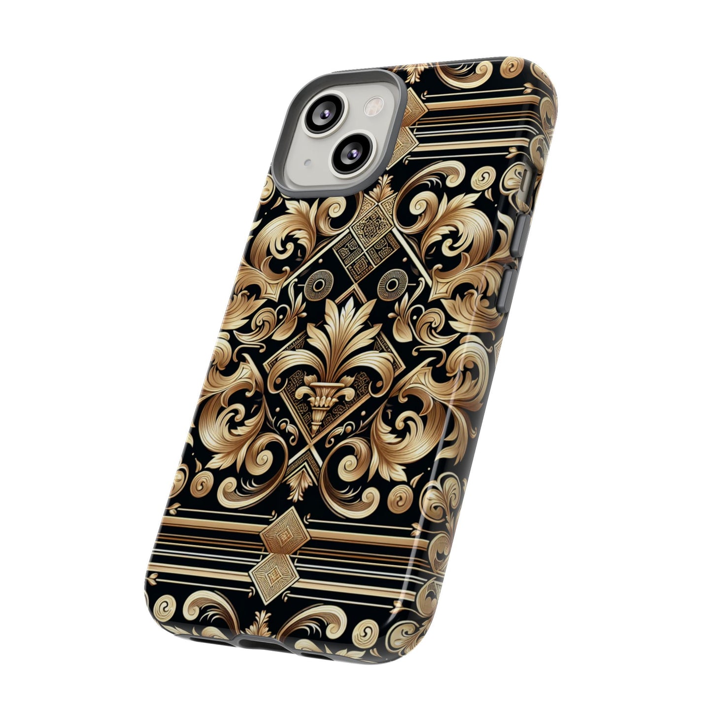 pattern image 2 phone case with 3d wrap design for stylish protection and luxurious baroque finish compatible with iphone 13, 14, 15 & 16 – all models including pro, pro max & plus