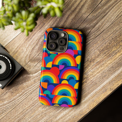 Multicolour Rainbow Design Protective Phone Case – Stylish 3D Wrap Finish for Unique Expression – Compatible with iPhone 13, 14, 15 & 16 – All Models Including Pro, Pro Max & Plus