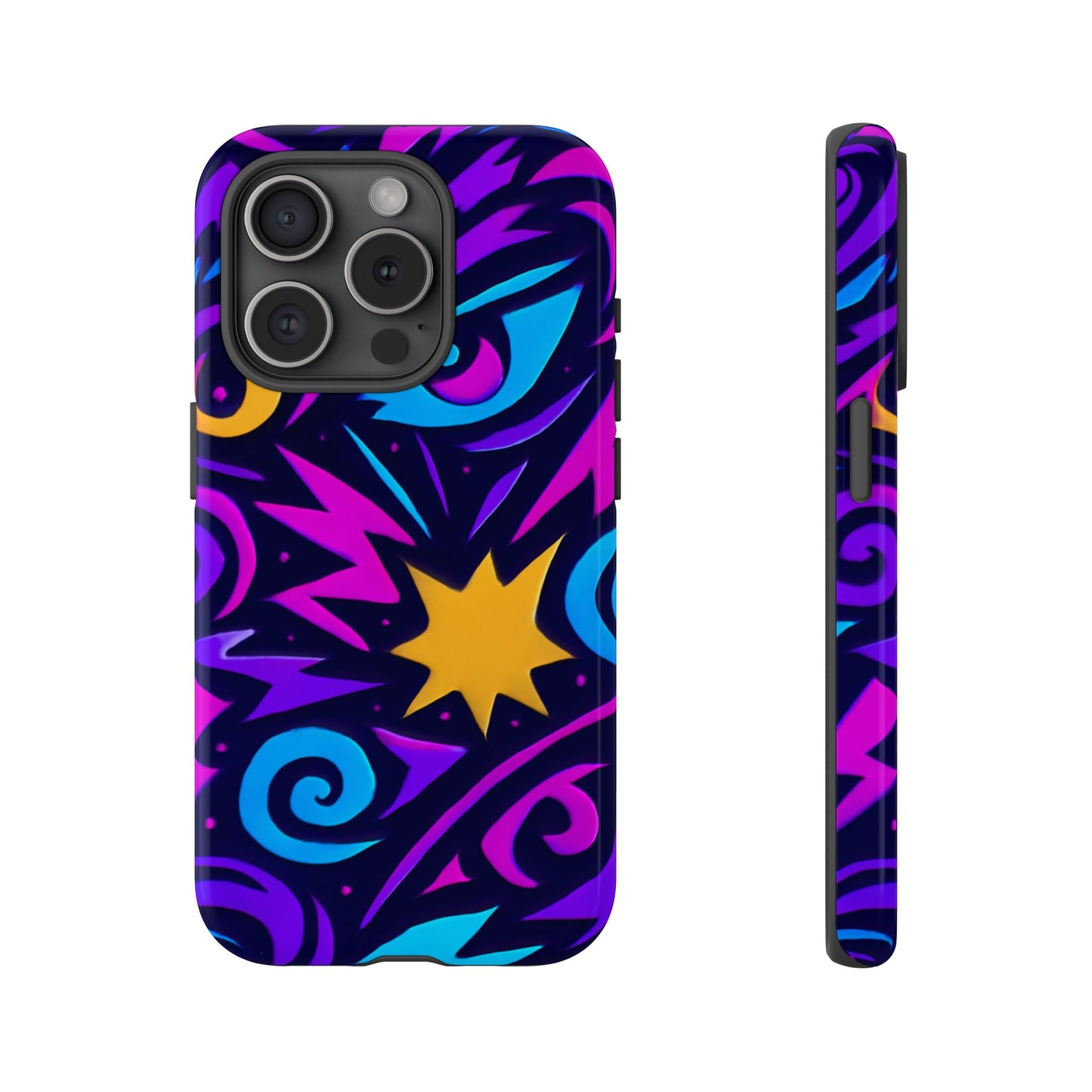 vibrant multicolour 3d wrap phone case for stylish protection and unique expression – compatible with iphone 13, 14, 15 & 16 – all models including pro, pro max & plus