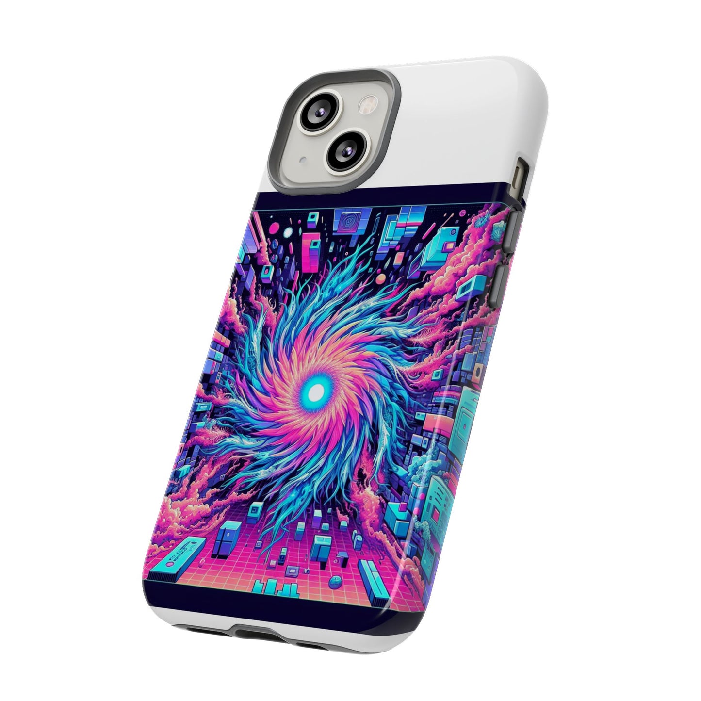 grass level 9000 protective phone case with 3d wrap design, uv protected and shock absorbent, fun retro style for anime lovers, ideal gift for tech enthusiasts