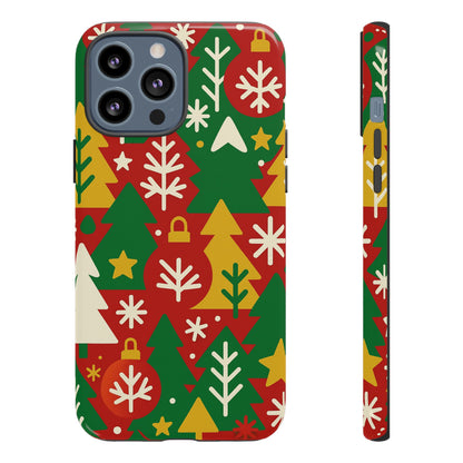 Multicolour Christmas Tree 3D Wrap Phone Case - Fun Festive Holiday Design for Unique Accessories Compatible with iPhone 13, 14, 15 & 16 - all models including Pro, Pro Max & Plus