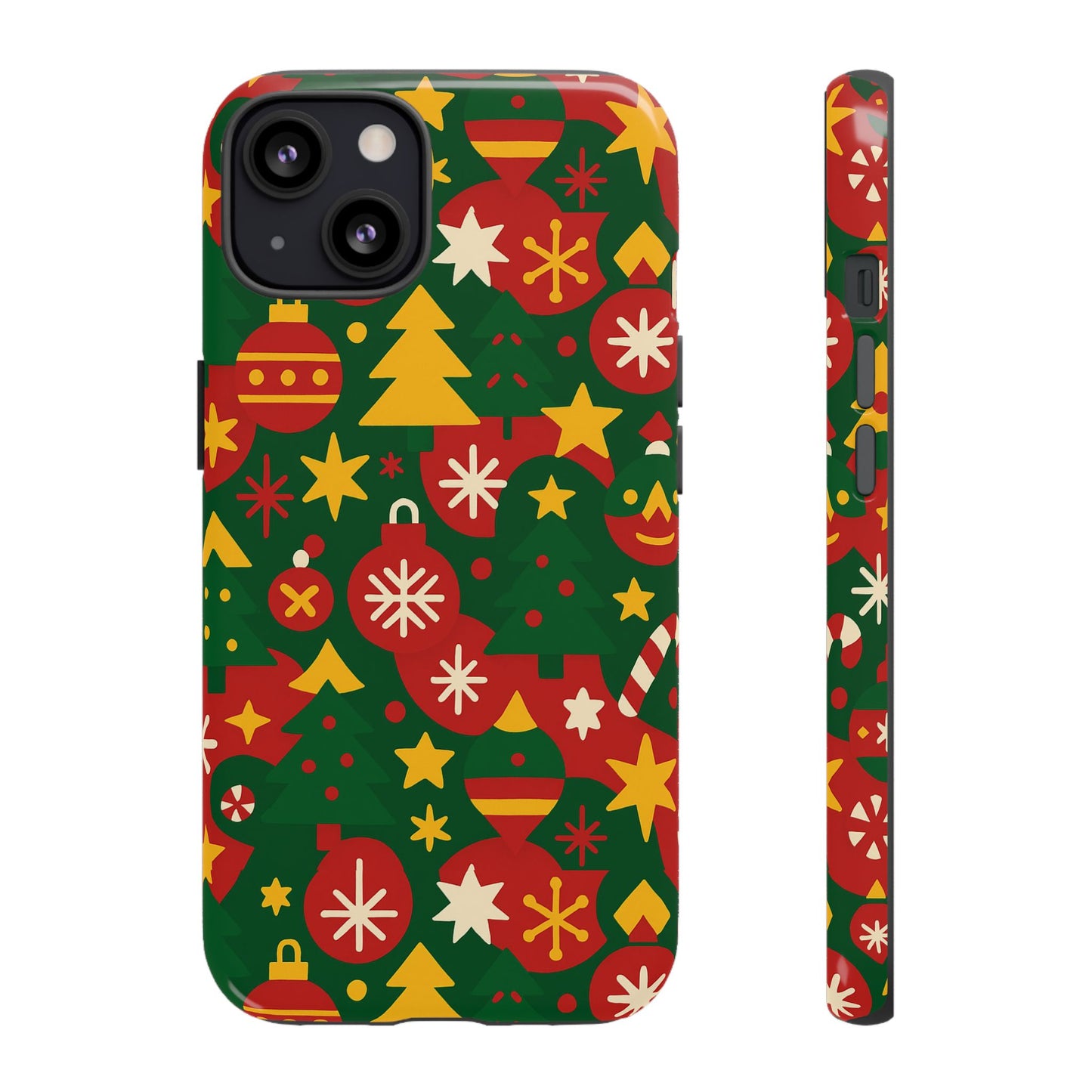 vibrant christmas phone case with festive 3d wrap design – colourful holiday protective cover compatible with iphone 13, 14, 15 & 16 – all models including pro, pro max & plus