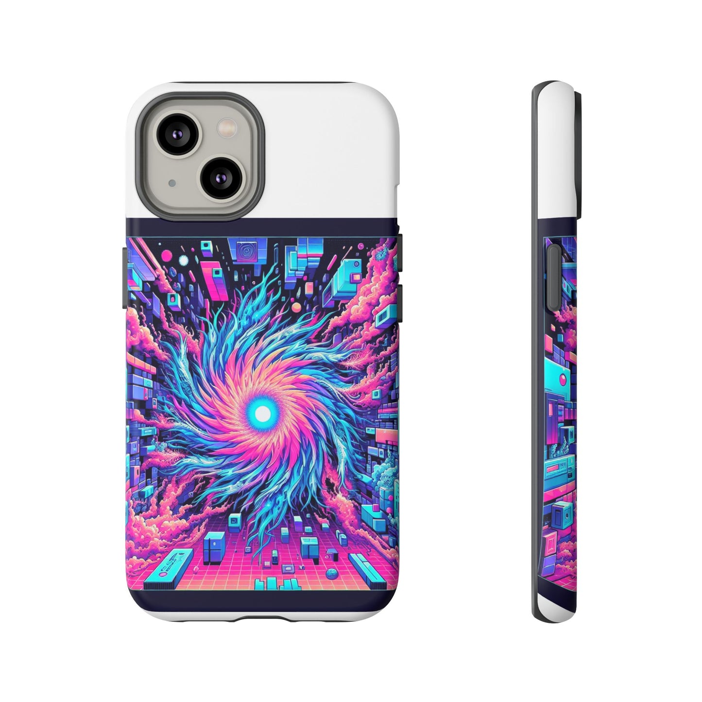 grass level 9000 protective phone case with 3d wrap design, uv protected and shock absorbent, fun retro style for anime lovers, ideal gift for tech enthusiasts