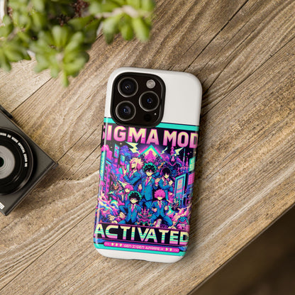 Vibrant Sigma Mode Activated Protective Phone Case for Anime Lovers, 3D Wrap Design, Durable TPU Silicone, UV Protected, Stylish Drop Protection, Gift for Friends