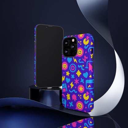 Multicolor Y2K Protective Phone Case with 3D Wrap Design – Fun and Playful Accessory Compatible with iPhone 13, 14, 15 & 16 – All Models Including Pro, Pro Max & Plus