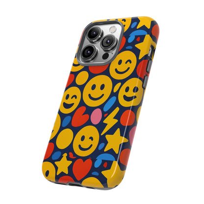 Multicolour 3D Emoji Phone Case for Stylish Protection – Fun and Playful Design for Kids and Young Adults Compatible with iPhone 13, 14, 15 & 16 – all models including Pro, Pro Max & Plus