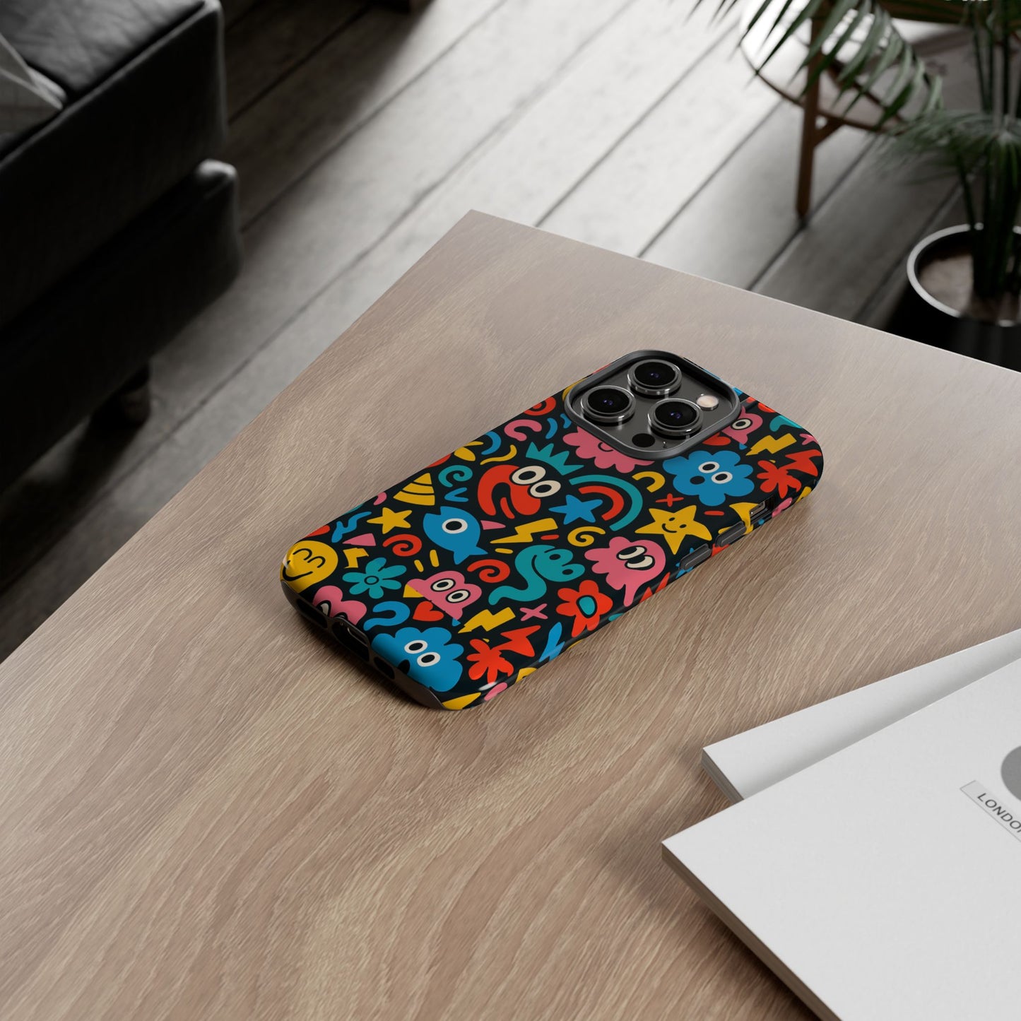 vibrant cartoon protective phone case with 3d wrap design for creative expression – compatible with iphone 13, 14, 15 & 16 – all models including pro, pro max & plus