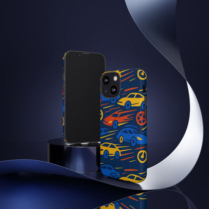 Vibrant 3D Car Design Protective Phone Case for Smartphones Stylish Accessory for Expressive Individuals Compatible with iPhone 13, 14, 15 & 16 – all models including Pro, Pro Max & Plus