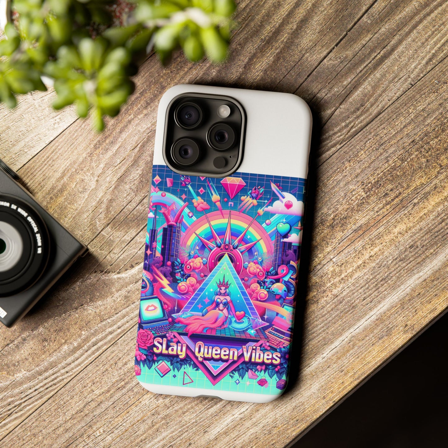 slay queen vibes 3d wrap protective phone case for women
